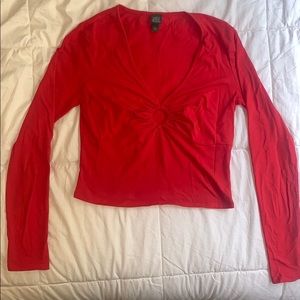 Long sleeve crop top